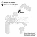 Borg & Beck Turbo Hose  - BTH1242 fits PSA 1.6HDi DV6TED4 06-