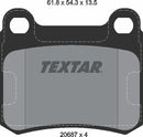 Textar Brake Pad Set - 2068703