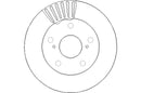 Disctech Brake Disc (Single) - Fits Toyota - ABD3089 - Front Axle