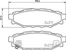 Mintex Brake Pad Set fits - Subaru Toyota MDB2732 (also fits other vehicles)