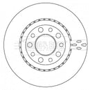 Borg & Beck Brake Disc (Pair)  - BBD4517
