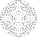 Borg & Beck Brake Disc (Pair)  - BBD5489