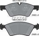 Textar Brake Pad Set - 2392201