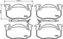 Mintex Brake Pad Set fits -Peugeot Renault MDB1331 (also fits other vehicles)