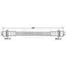 Borg & Beck Brake Hose  - BBH7223 fits Toyota Paseo,Starlet,Verso S