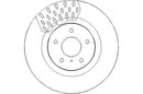 Disctech Brake Disc (Single) - Fits Bmw, Nissan - ABD2507 - Front Axle