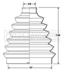First Line Cv Joint Boot Kit  - FCB6213 fits Fiat Ducato 230, 244