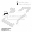 Borg & Beck Turbo Hose  - BTH1704 fits BMW E90,E91,E92,E93