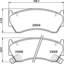 Mintex Brake Pad Set fits -Nissan MDB1760 (also fits other vehicles)