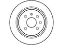 Disctech Brake Disc (Single) - Fits Opel, Seat - ABD3541 - Rear Axle