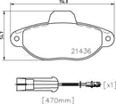 Mintex Brake Pad Set fits -Fiat Zastava MDB1666 (also fits other vehicles)
