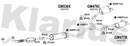 Klarius GM530X - Box With Centre Pipe  - Fits Opel Vectra 3.2i