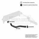 Borg & Beck Turbo Hose  - BTH1251 fits LR Defender TD4 07-