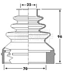 Borg & Beck Drive Shaft Bellow - BCB6237
