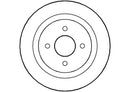 Disctech Brake Disc (Single) - Fits Ford, Honda - ABD2828 - Rear Axle