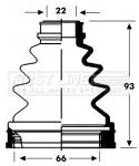 First Line Cv Joint Boot Kit  - FCB2805 fits Vauxhall Corsa II 1.0 - Inner