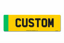 4D Rear Aluminium Electric Vehicle Number Plate 533 X 152|Oversized