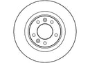 Disctech Brake Disc (Single) - Fits Citroën, Fiat - ABD2108 - Rear Axle