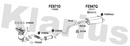 Klarius FE871D - Box With Centre Pipe  - Fits Ford Fiesta 1.6i