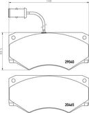 Mintex Brake Pad Set fits -Iveco MDB1730 (also fits other vehicles)