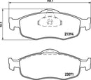 Mintex Brake Pad Set fits -Ford MDB1620 (also fits other vehicles)