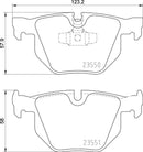 Mintex Brake Pad Set fits -BMW MDB2717 (also fits other vehicles)
