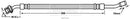 Borg & Beck Brake Hose  - BBH7929 fits Hyundai H-1 Travel (TQ)