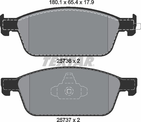 Ford, Brake Pad Set - Textar 2573601