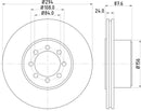 Mintex Brake Discs fits -Iveco V295:5 MDC2010 (also fits other vehicles)