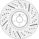 Disctech Brake Disc (Single) - Fits Bmw - ABD4075 - Front Axle Right