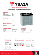 Yuasa 12V 40Ah 400A EFB Start Stop Plus Battery - YBX7054 - 4 Year Warranty