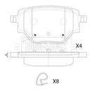 Borg & Beck Brake Pads - BBP2880
