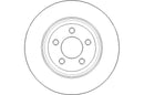 Disctech Brake Disc (Single) - Fits Chrysler - ABD3176 - Rear Axle
