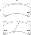 Mintex Brake Pad Set fits -Lexus MDB3116 (also fits other vehicles)