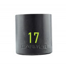 Carlyle Hand Tools 1/2in Drive 17mm 6 PT Stubby Impact Socket - CISST1217M