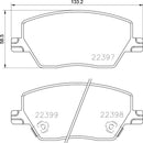 Mintex Brake Pad Set fits -Fiat MDB3896 (also fits other vehicles)