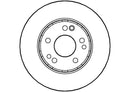 Disctech Brake Disc (Single) - Fits Mercedes-benz - ABD2676 - Front Axle