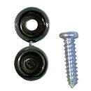 Pearl Consumables Number Plate Caps & Screws - Black - Pack of 50 - PNP468R