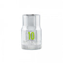 Carlyle Hand Tools 3/8 Drive 10mm 6 point chrome socket - CS38010M