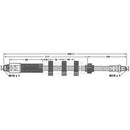 Borg & Beck Brake Hose  - BBH6905 fits Peugeot 406 (+disc/ABS)