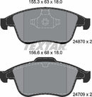Textar Brake Pad Set - 2487001
