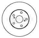 Borg & Beck Brake Disc Pair  - BBD4345 fits Toyota RAV-4 00-