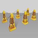 Prosol Warning Bollard 6 Cone Kit and Barrier Chain - LPC6966