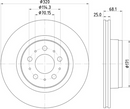 Mintex Front Brake Disc - MDC3019C