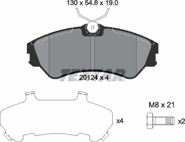 Textar Brake Pad Set - 2012401