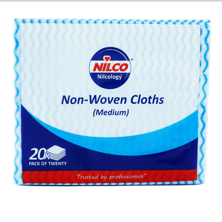 Nilco Non-Woven Cloths Medium Blue - 20 Pack - TETNCA001
