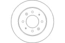 Disctech Brake Disc (Single) - Fits Kia, Mitsubishi - ABD2972 - Rear Axle