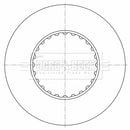 Borg & Beck Brake Disc - BBD32628