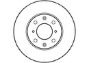 Disctech Brake Disc (Single) - Fits Daihatsu, Honda - ABD3061 - Front Axle