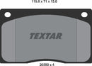 Textar Brake Pad Set - 2038001